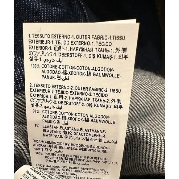Versace Medusa Blouson Denim Stone Wash Jacket Blue 42 US (52) 1016845 NWT $1500